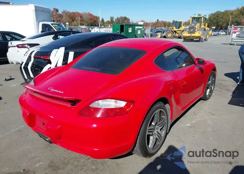 2007 Porsche Cayman из США, поврежденный, VIN WP0AA29807U762852